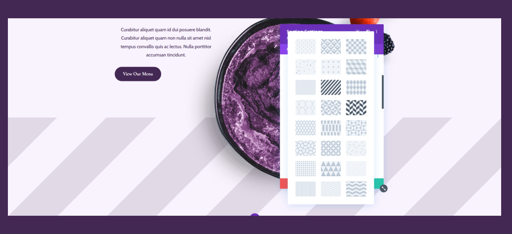 Hogyan adjunk egyéni méretet a háttérmintájához a Divi segítségével